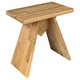 ASTYLE stolček 40x41x25cm, masivni hrast, naravni - Rjava - 400x410x250 mm - Sapho - 24 - Masivni les - Sedež za prho/kopalniški stolček - Kvadratni - 400 - 410 - 250 - 150 - 14