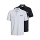 JACK & JONES Majica Josh, siva, črna