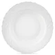 Northix Globok steklen krožnik bel LUNA 22,5 cm, 350 ml