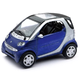 Metalni auto Newray - Smart Fortwo 3 ASS, plavi, 1:43