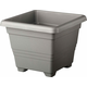 Plastia embalaža kvadrat Begonija - antracit 25x25 cm