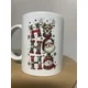 Božična keramična skodelica – praznični motivi