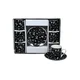 Sigma Set šolja za kafu, porcelan, 120ml 6/1 (Crni/CV) YK120C-8881