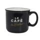 shumee Elegantna skodelica Bistrot 450 ml črne barve