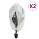 Navlake za biljke od flisa s patentom 2 kom 70 g/m2 3,93x3,5 m