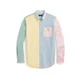 Polo Ralph Lauren Srajca svetlo modra / svetlo rumena / meta / rosé
