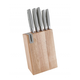 Brandani 7u1 set kuhinjskih noževa u drvenom stalku