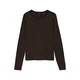 VERO MODA Majica VMADA temno rjava