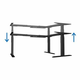 UVI Desk dvižno ( Sit/ Stand) električno podnožje, za 90° kotno mizo, črno