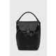 Kožni ruksak Coccinelle za žene, boja: crna, mali, bez uzorka