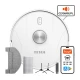 TESLA Electronics RoboStar - Pametni robotski usisivač 2 u 1, 2600 mAh, Wi-Fi, bela