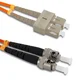 Qoltec SC/UPC - ST/UPC optični patchcord | Večmodni | 50/125 | OM2 | Duplex | 1 m