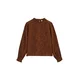 WE Fashion Bluza konjak / črna