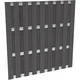 Element ograje za zaščito pred pogledi WPC aluminij antracit 180 cm x 180 cm