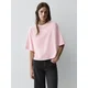 Pull&Bear Široka majica svetlo roza