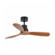 FARO 33517DC - Plafonski ventilator MINI LANTAU drvo/crna + daljinski upravljač