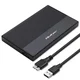 slomart Ohišje za SSD/HDD 2.5 SATA USB 3.0, Qoltec, do 2TB, črno