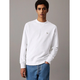 Calvin Klein Jeans za moške. J30J327115 Bela majica z vratom za posadko (XXL), Priložnostno, Organski bombaž, Trajnostni