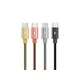 REMAX Serpent RC-080m kovinski mikro kabel 1m srebrne barve