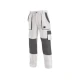 CANIS Radne pantalone do struka Luxy Josef/ bela/siva