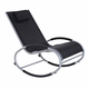 OUTSUNNY Vodoodporni gugalni stol aluminijasti vrtni okvir tekstilna tkanina 120x61x88cm črna