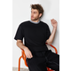 Trendyol Limited Edition Basic Black Relaxed/Comfortable Fit Short Sleeve Texture Pique T-Shirt