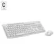 Logitech MK295 Silent Wireless Combo tipkovnica Miška vključena Pisarna Brezžični RF QWERTY Angleščina Bela