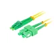 Lanberg SM SC/APC-LC/APC DUPLEX 3.0MM LSZH G657A1 optični patchcord 1m rumene barve