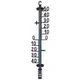 shumee Črn zunanji termometer 41 cm