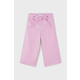 Otroške lanene hlače Mayoral vijolična barva