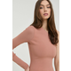 Bluza Victoria Beckham za žene, boja: ružičasta, glatka