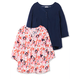 SHEEGO Bluza temno modra/oranžna/rosé/bela