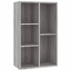 Vidaxl Knjižna omara/komoda siva sonoma 50x25x80 cm inženirski les