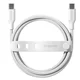 Kabel USB-C, 240 W, Racing, 2 m, Srebrno-bela, empower