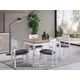 HANAH HOME Trpezarijski sto i stolice Milla White Natural