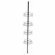 WENKO 24568100-Ugaona polica DOLCEDO 31x230 cm inox/crna