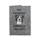 shumee Ameriški buldog - etui za pasji potni list, ovitek za dokumente, potovalno darilo znamke Art-Dog