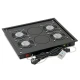 TRITON Ventilacijska enota zgornja (spodnja), 2 ventilatorja-230V/30W, termostat, črna