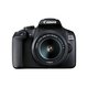 Canon Digitalni SLR fotoaparat Canon EOS-2000D Uklj. EF-S 18-55 mm IS II 24.1 MPix Crna Optičko tražilo, S ugrađenom bljeskalicom, WiF
