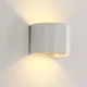 LED zidna lampa okrugla Elmark 969 2 x 5 W 4000K IP 54 - Bela