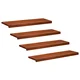 vidaXL Stopnice 4 kos 90 x 25 x 2 cm Rjava Trda bukovina