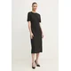 Obleka Calvin Klein črna barva, K20K207869