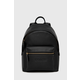 Kožni ruksak Coach za žene, boja: crna, mali, glatki
