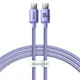 BASEUS Kabel za hitro polnjenje in prenos podatkov USB - USB-C 100 W, 1,2 m, vijoličen