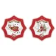 Set of 2 dessert plates, CHRISTMAS MEMORIES, 20 cm, porcelain - Nuov