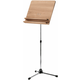 Konig & Meyer 118/3 Orchestra Music Stand Chrome - Walnut Wooden Desk