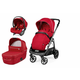 Peg Perego dječja kolica 3u1 Veloce Lounge Red Shine