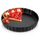 Northix Keramični pekač za tart, črn, 24,5 cm