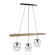 Leuchten Direkt 15503-18 - Luster na sajli EDGAR 3xE27/60W/230V