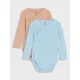 Sinsay - Rebrasto body 2 pakovanja - smeđesivo